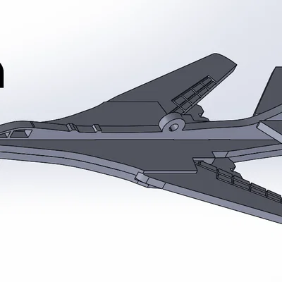 Mô hình Kit Card máy bay ném bom B-1 Lancer
