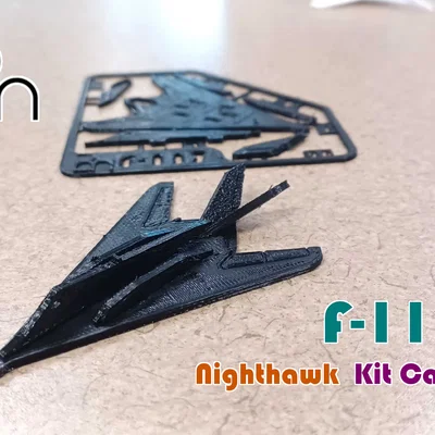 Mô hình Kit Card máy bay F-117 Nighthawk