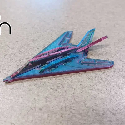 Mô hình Kit Card máy bay F-117 Nighthawk