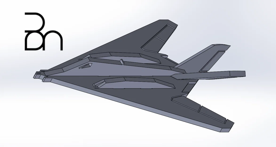 Mô hình Kit Card máy bay F-117 Nighthawk - Image 3