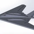 Mô hình Kit Card máy bay F-117 Nighthawk - Thumbnail 3