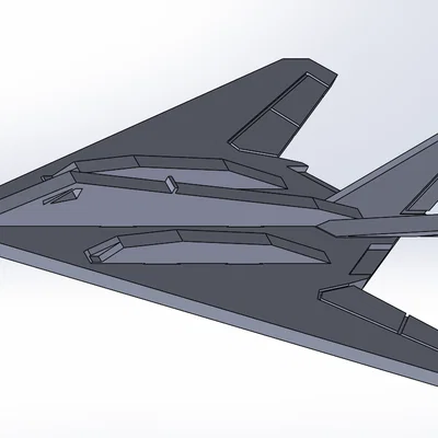 Mô hình Kit Card máy bay F-117 Nighthawk