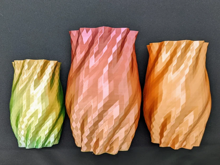 Bình Hoa Xoắn Ốc Đa Diện In 3D Đẹp Mắt - Image 1