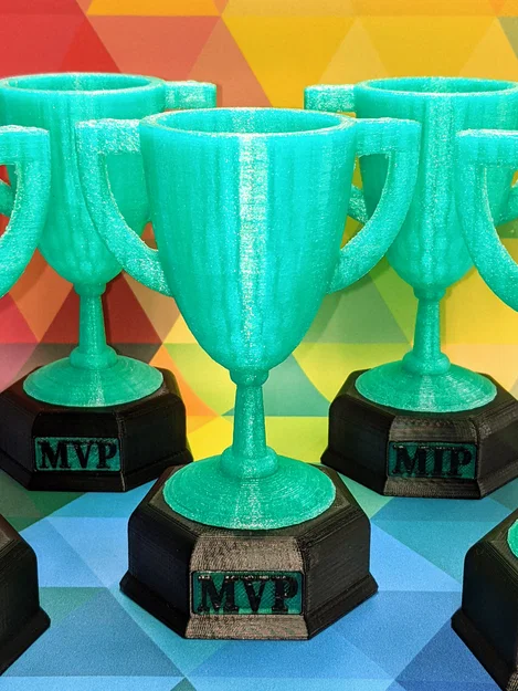 Cúp vinh danh MVP và Most Improved Player kèm bảng tên - Image 1