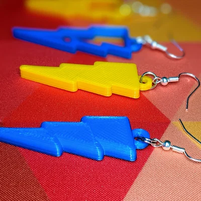 Bông tai tia sét (Lightning Bolt) - 6 kiểu dáng cực chất để in 3D