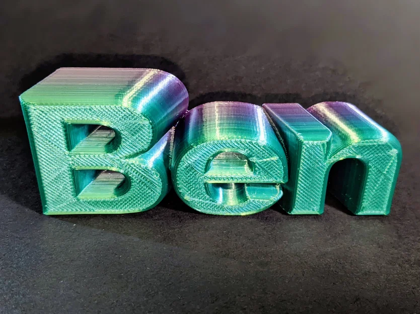 Mô hình bảng tên để bàn 3D chữ Ben ấn tượng và bắt mắt - Image 1