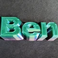 Mô hình bảng tên để bàn 3D chữ Ben ấn tượng và bắt mắt - Thumbnail 2