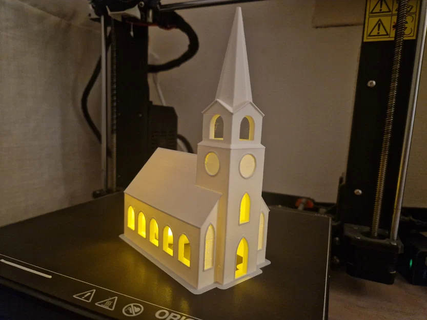 Nhà thờ Giáng sinh phát sáng cho mô hình thị trấn - Image 1