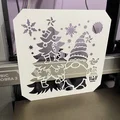 Khuôn mẫu Stencil ông già Noel và cây thông - Chủ đề Giáng sinh - Thumbnail 1