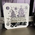 Khuôn mẫu Stencil ông già Noel và cây thông - Chủ đề Giáng sinh - Thumbnail 2