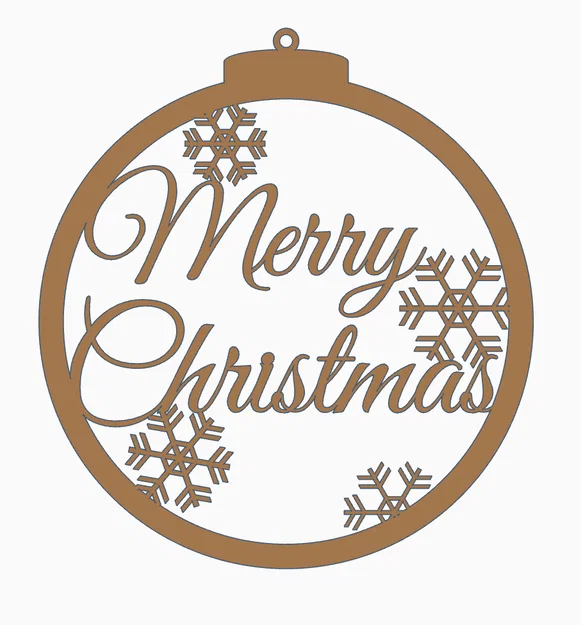 Đồ trang trí Merry Christmas in 3D cho cây thông và cửa - Image 3