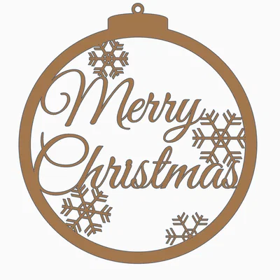 Đồ trang trí Merry Christmas in 3D cho cây thông và cửa