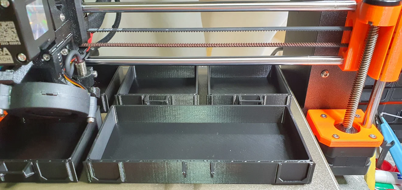 Hộp đựng đồ có ngăn kéo Box with drawer_6x2+1_150x70x150 - Image 6