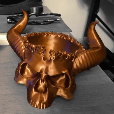 Mô hình 3D Hellsfire - Skull King Series: Bát Đựng Kẹo Đầu Lâu