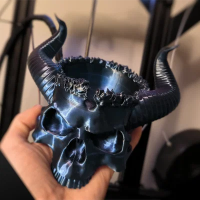 Mô hình 3D Hellsfire - Skull King Series: Bát Đựng Kẹo Đầu Lâu