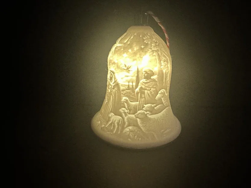 Chuông Trang Trí Giáng Sinh Lithophane Chúa Giáng Sinh - Image 1