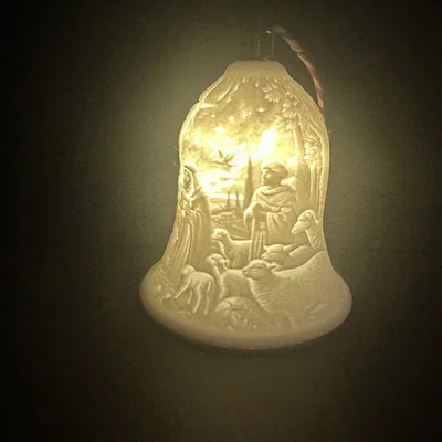 Chuông Trang Trí Giáng Sinh Lithophane Chúa Giáng Sinh