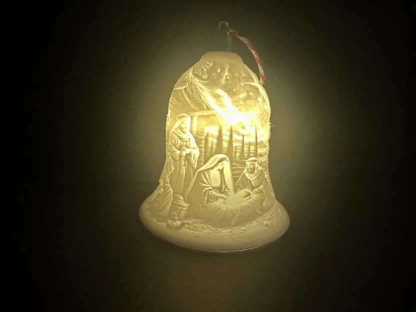 Chuông Trang Trí Giáng Sinh Lithophane Chúa Giáng Sinh - Image 2