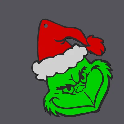 Mô hình trang trí treo cây thông hình Grinch cho mùa Giáng sinh