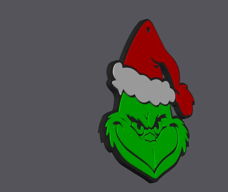 Mô hình trang trí treo cây thông hình Grinch cho mùa Giáng sinh - Image 3