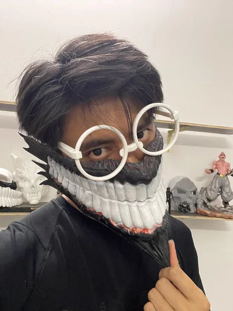 Mẫu in 3D kính mắt Cosplay Okarun từ Dandadan (File STL miễn phí) - Image 1