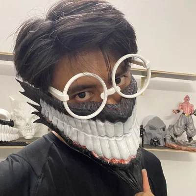 Mẫu in 3D kính mắt Cosplay Okarun từ Dandadan (File STL miễn phí)