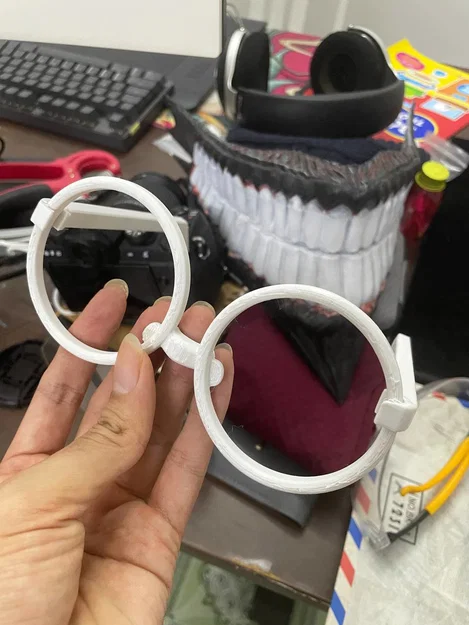 Mẫu in 3D kính mắt Cosplay Okarun từ Dandadan (File STL miễn phí) - Image 2