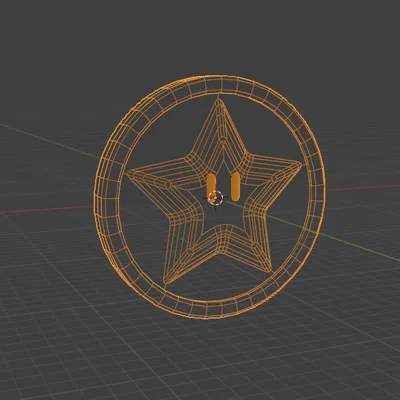 Mô hình đồng xu Mario in 3D dùng cho xe đẩy siêu thị siêu tiện lợi