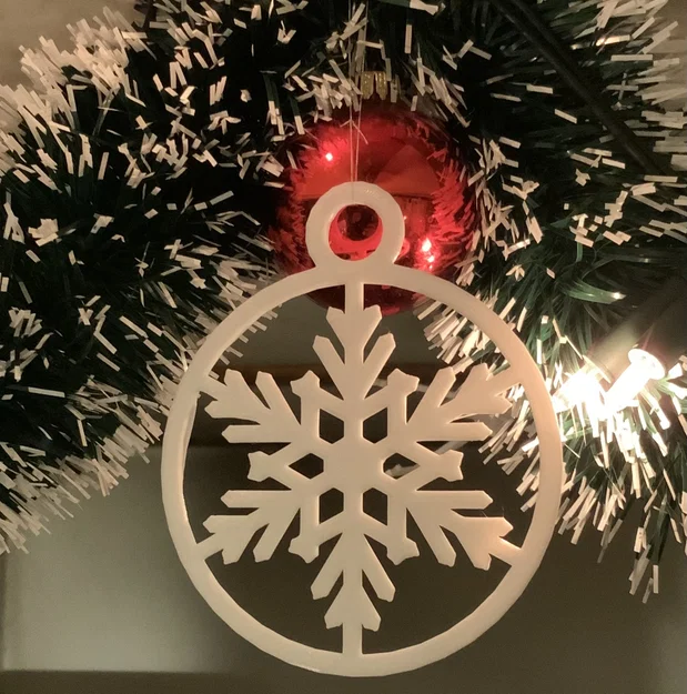 Mô hình bông tuyết treo trang trí cây thông Noel (Snowflake Ornament) - Image 1