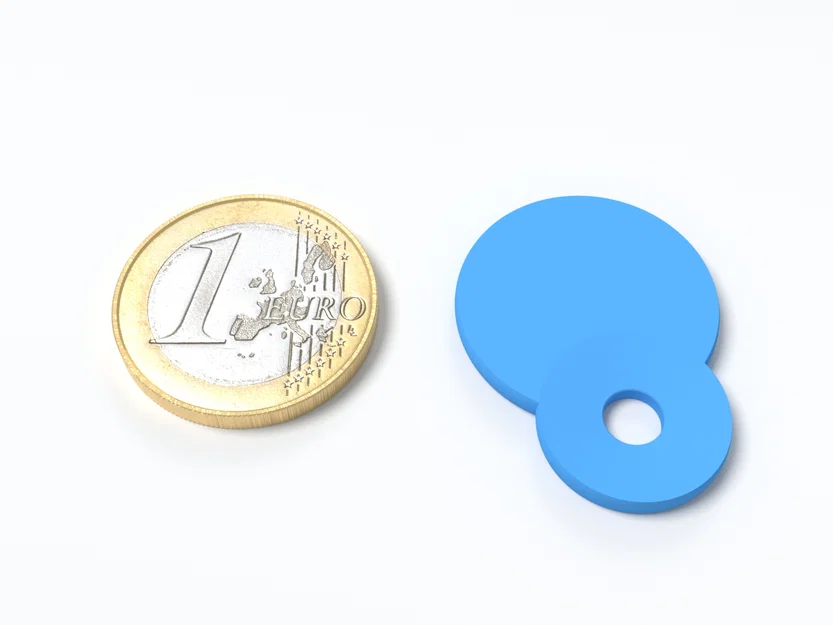 Mẫu đồng xu nhựa in 3D tiện lợi cho xe đẩy siêu thị - Image 1