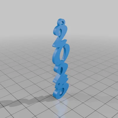 Bộ sưu tập bông tai và móc khóa năm mới 2025 in 3D 5