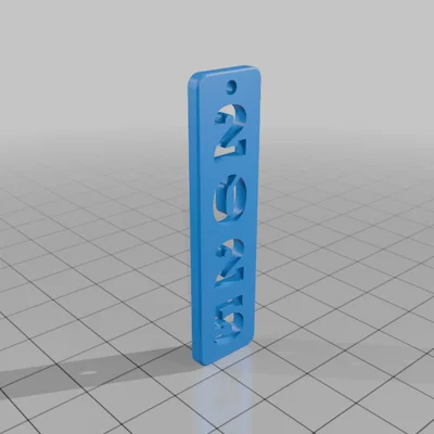 Bộ sưu tập bông tai và móc khóa năm mới 2025 in 3D 6