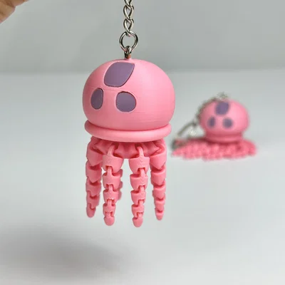 Mô hình sứa Spongebob Jellyfish Flexi Mini in 3D làm móc khóa