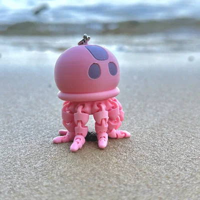 Mô hình sứa Spongebob Jellyfish Flexi Mini in 3D làm móc khóa
