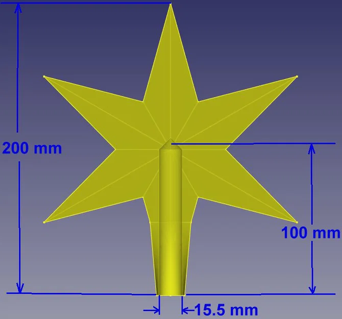 Ngôi sao trang trí đỉnh cây thông Noel - Image 2