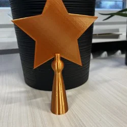 Ngôi sao trang trí đỉnh cây thông Noel in 3D cực đẹp