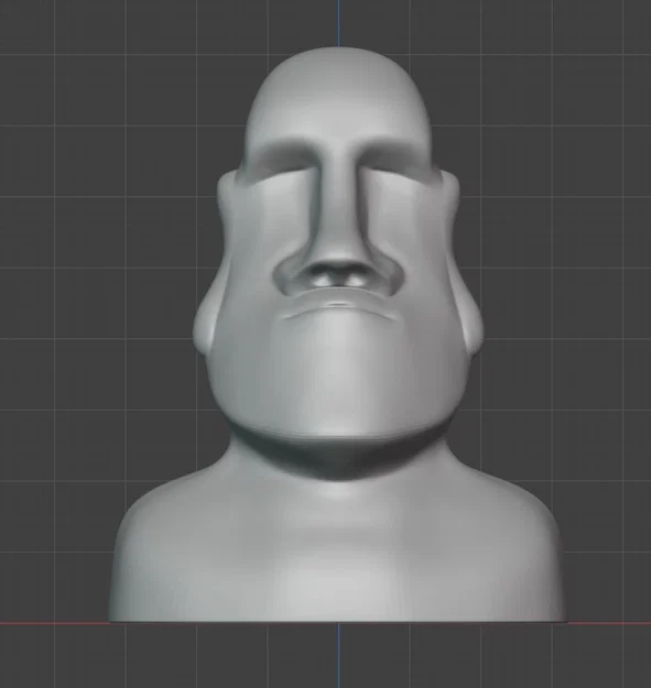 Mô hình tượng đá Moai in 3D trang trí độc đáo - Image 1