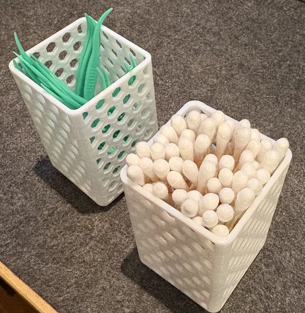 Hộp đựng tăm bông Gridfinity 1x1 thiết kế tổ ong cực đẹp - Image 1