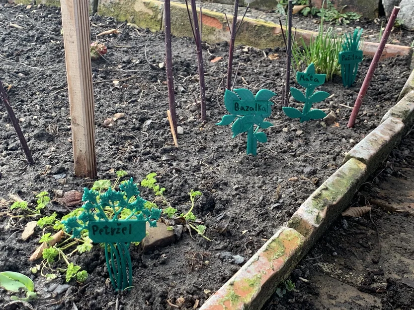 Bộ thẻ cắm đánh dấu thảo mộc in 3D cho khu vườn tại gia - Image 2