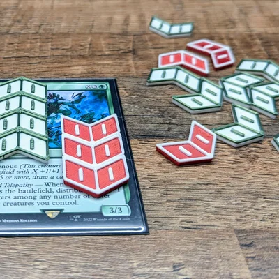 Token đánh dấu cộng một (+1) cho trò chơi thẻ bài TCG