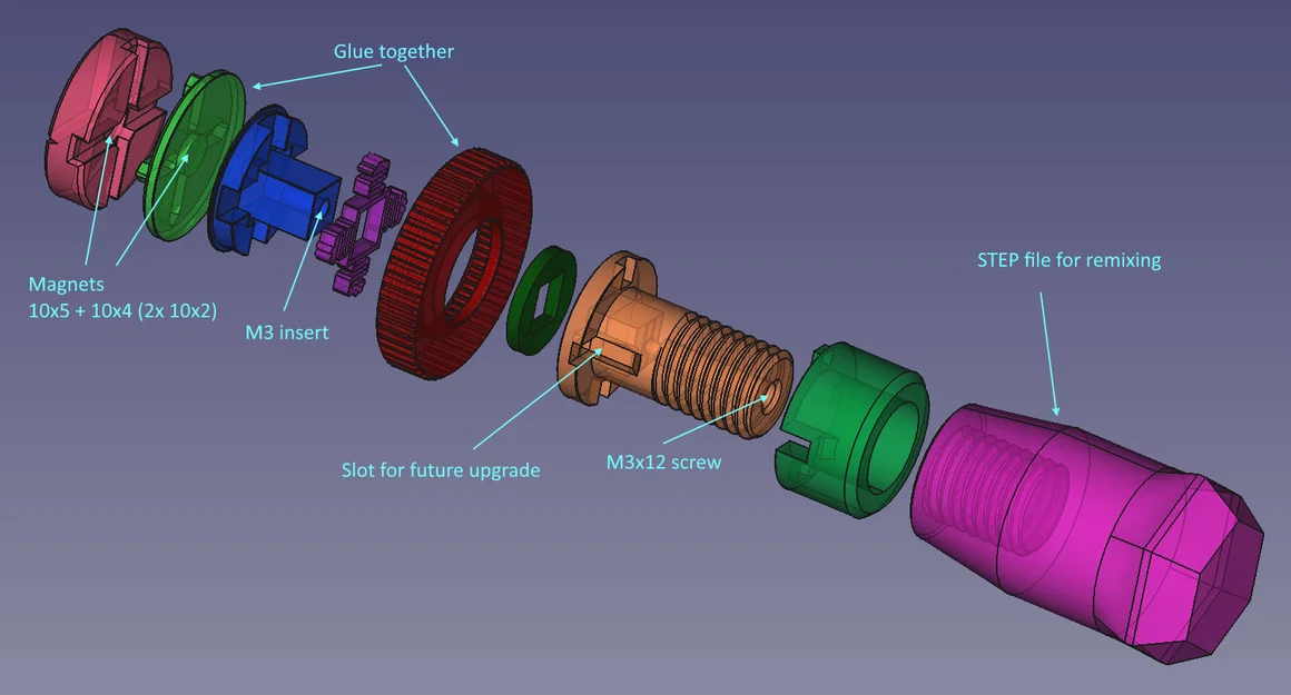 Tay cầm sơn mô hình miniatures có bánh răng - MRW - Image 1