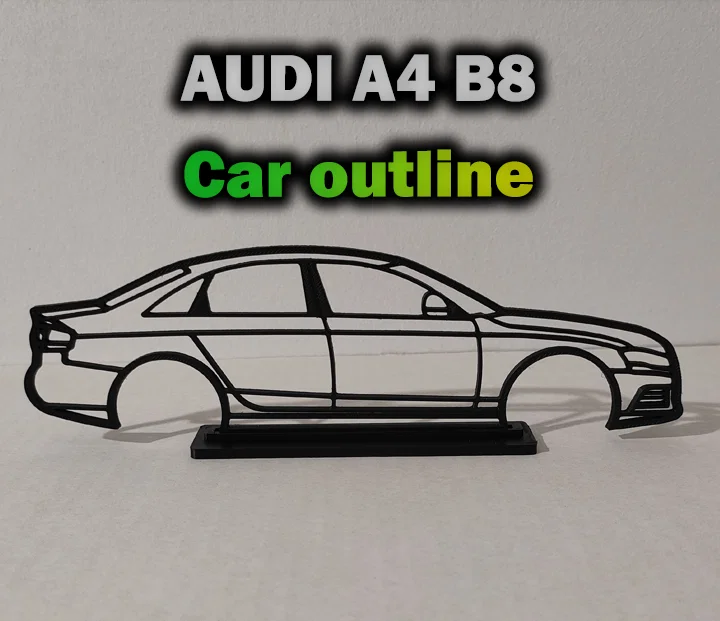 Mô hình khung xe AUDI A4 B8 - Đồ trang trí treo tường/để bàn - Image 1