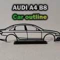 Mô hình khung xe AUDI A4 B8 - Đồ trang trí treo tường/để bàn - Thumbnail 1