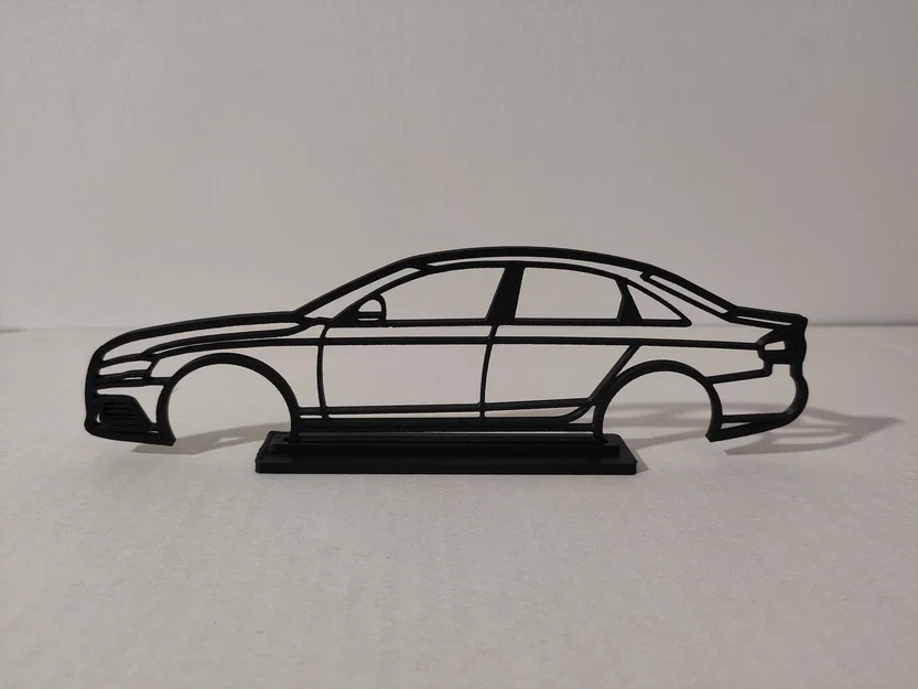 Mô hình khung xe AUDI A4 B8 - Đồ trang trí treo tường/để bàn - Image 2