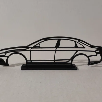 Mô hình khung xe AUDI A4 B8 - Đồ trang trí treo tường/để bàn