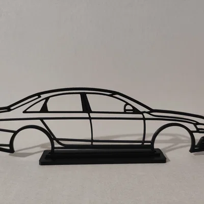 Mô hình khung xe AUDI A4 B8 - Đồ trang trí treo tường/để bàn