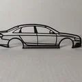 Mô hình khung xe AUDI A4 B8 - Đồ trang trí treo tường/để bàn - Thumbnail 4