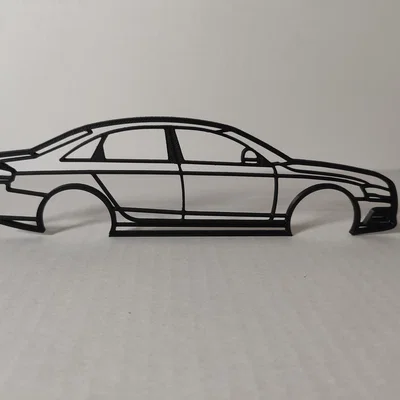 Mô hình khung xe AUDI A4 B8 - Đồ trang trí treo tường/để bàn