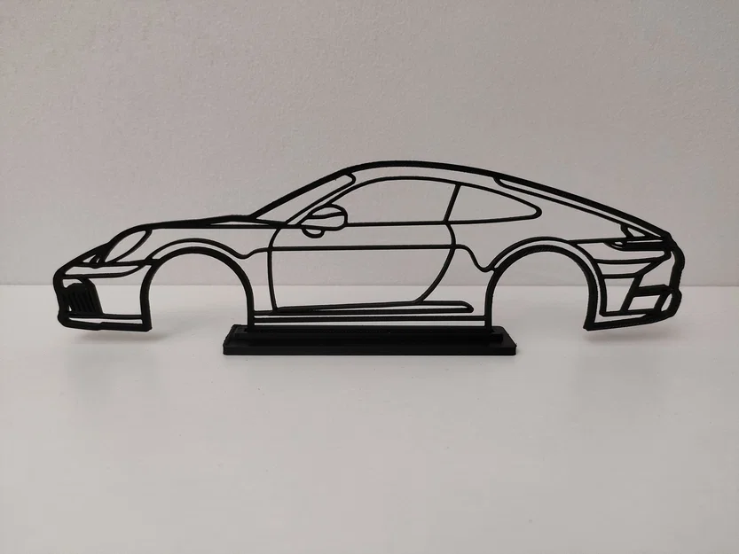 Mô hình trang trí viền xe Porsche 911 (Wall Art) - Image 2