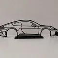 Mô hình trang trí viền xe Porsche 911 (Wall Art) - Thumbnail 3